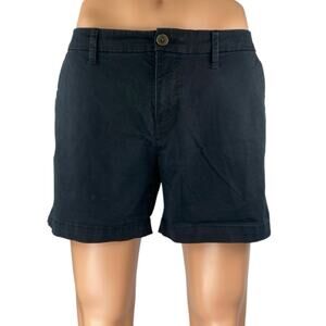 Old Navy Men's Black Twill Straight Leg Slim Fit Khaki Chino Golf Shorts Size 4